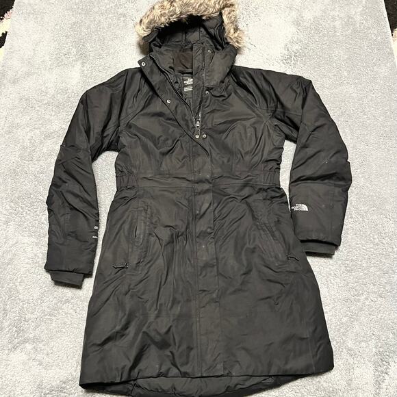 The North Face Dryvent Jacket Womens Medium Gray 550 Down Insulated Parka * - Picture 1 of 10